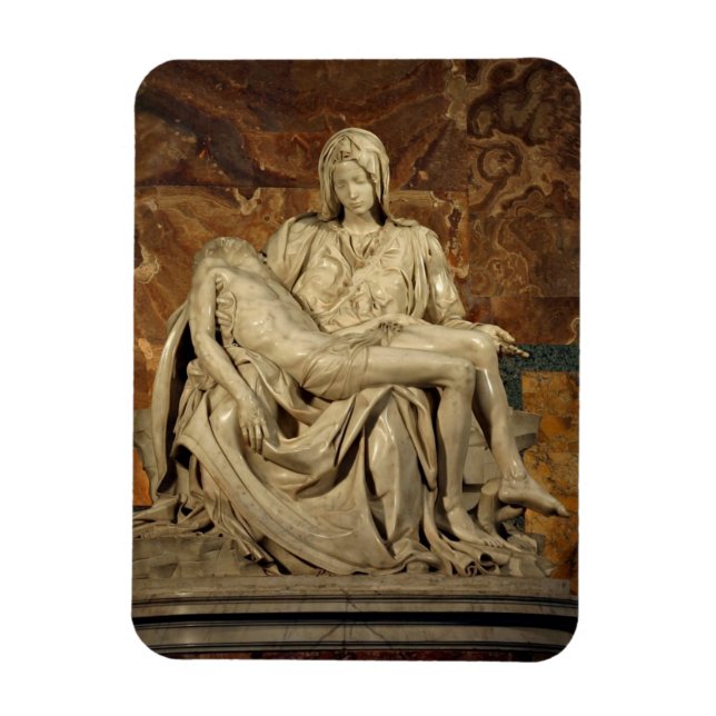Pieta von Michelangelo Magnet (Vertikal)