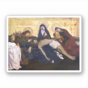 Pietà von Villeneuve-lès-Avignon Square Sticker