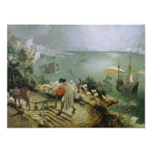 Pieter Bruegel das Älteste - Landschaftsfall von Fotodruck