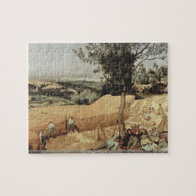 Pieter Bruegel - das Getreideerntepuzzlespiel (Horizontal)