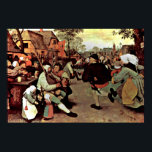 Pieter Bruegel der Ältere - Der Bauerntanz Poster<br><div class="desc">Der Bauerntanz von Pieter Bruegel der Ältere. Großes Gemälde mit dem Titel Der Bauerntanz,  gemacht von Pieter Bruegel der Ältere.</div>