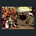 Pieter Bruegel der Ältere - Der Bauerntanz Poster<br><div class="desc">Der Bauerntanz von Pieter Bruegel der Ältere. Großes Gemälde mit dem Titel Der Bauerntanz,  gemacht von Pieter Bruegel der Ältere.</div>