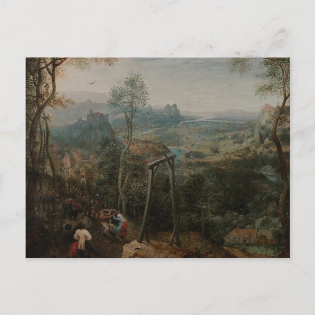 Pieter Bruegel, der Ältere-Der Magpie auf dem Galg Postkarte (Vorderseite)
