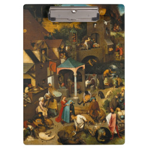 Pieter Bruegel der Ältere - Die niederländischen S Klemmbrett