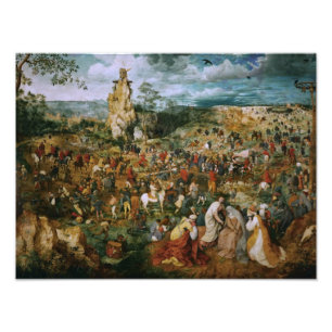 Pieter Bruegel, der Ältere-Die-Prozession zu Calva Fotodruck