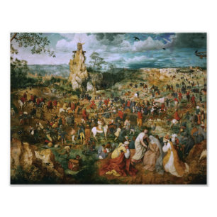Pieter Bruegel, der Ältere-Die-Prozession zu Calva Fotodruck