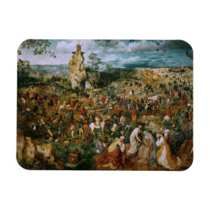 Pieter Bruegel, der Ältere-Die-Prozession zu Calva Magnet