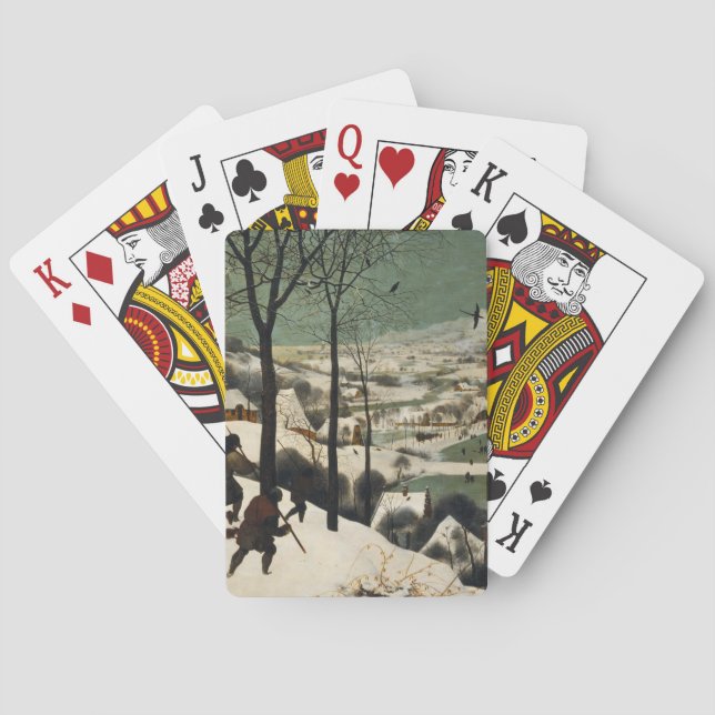 Pieter Bruegel der Ältere - Jäger im Schnee Spielkarten (Rückseite)
