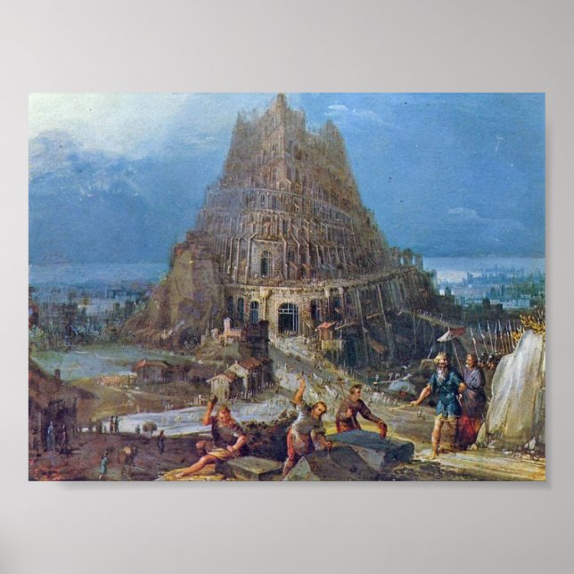 Pieter Bruegel der Ältere - Turm von Babel Poster (Vorne)