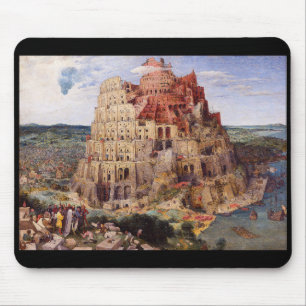 Pieter Bruegel , "Der Turm von Babel" , 1563 Mousepad