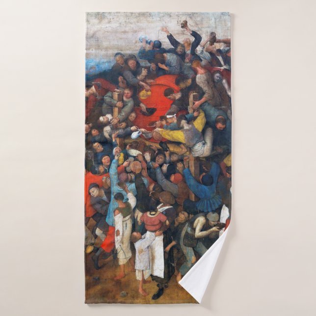Pieter Bruegel, der Wein des Heiligen Martins Badehandtuch (Badehandtuch)