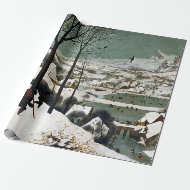 Pieter Bruegel die Älteren Jäger im Schnee Geschenkpapier (Ungerollt)