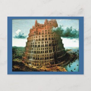 Pieter Bruegel ist der "kleine" Turm von Babel Postkarte