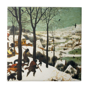 Pieter Bruegel Jäger in der Schneestelle Fliese