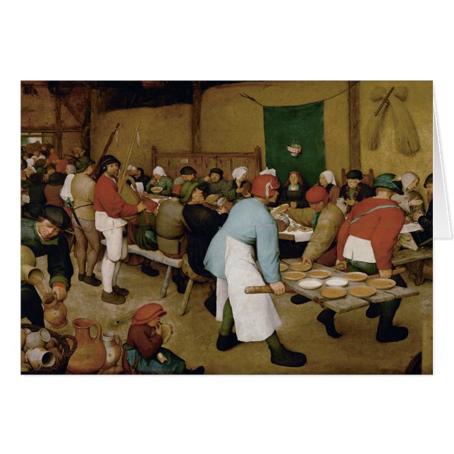 Pieter Bruegel l'aîné - mariage rural (Devant horizontal)