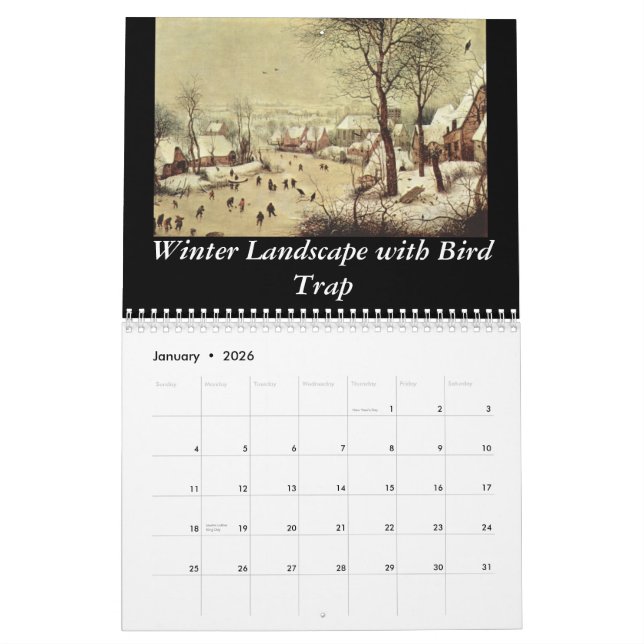 Pieter Bruegel le calendrier de l'aîné 2013 (Jan 2026)