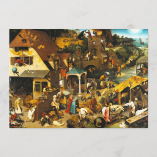 Pieter Bruegel Netherlandish proverbes Invitations