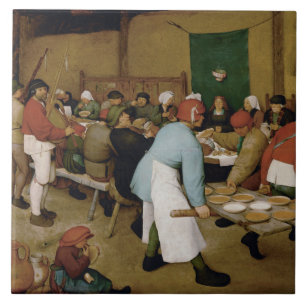 Pieter Bruegel the Elder - Bauernhochzeit Fliese