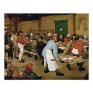 Pieter Bruegel the Elder - Bauernhochzeit Fotodruck