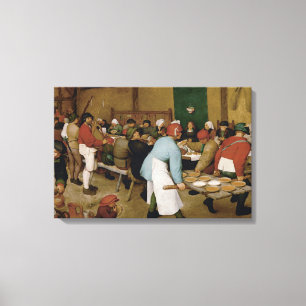 Pieter Bruegel the Elder - Bauernhochzeit Leinwanddruck