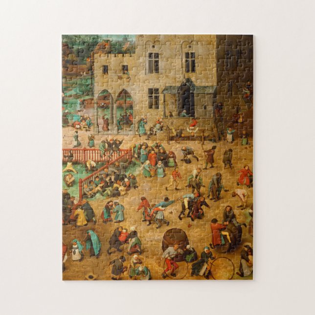 Pieter Bruegel The Elder - Kinderspiele (1560) (Vertikal)