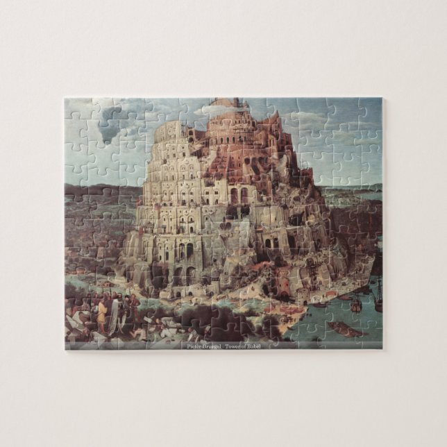 Pieter Bruegel - Turm von Babel Puzzlespiel (Horizontal)