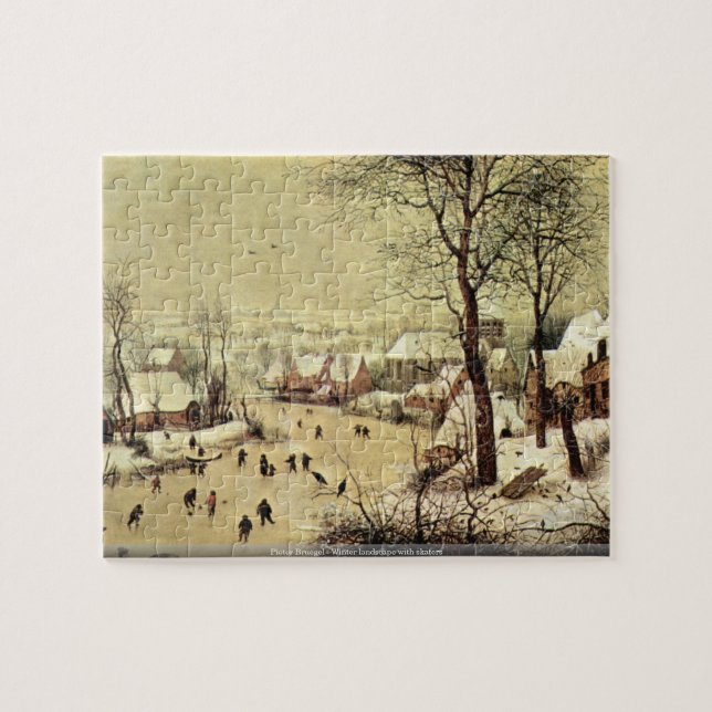 Pieter Bruegel - Winterlandschaft mit Skatern (Horizontal)