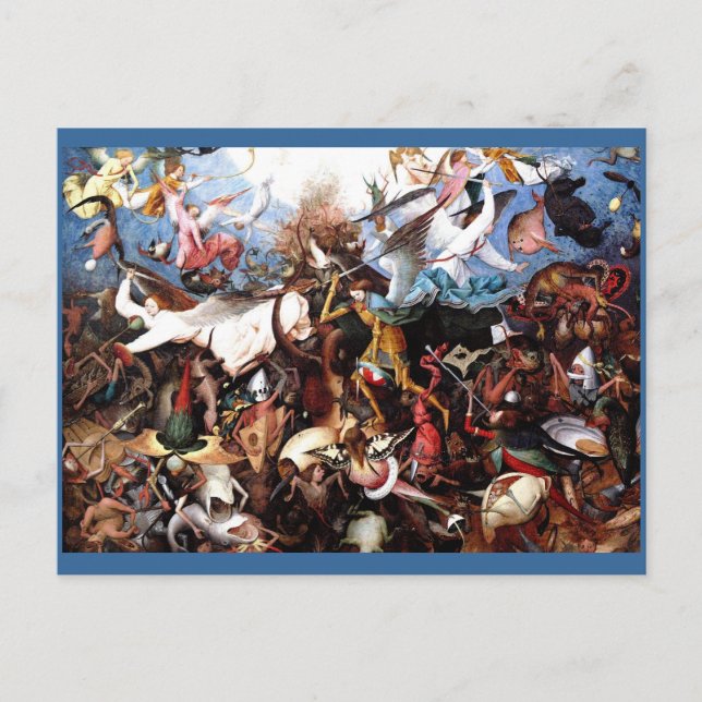 Pieter Bruegels "Der Fall der Engel der Rebellen" Postkarte (Vorderseite)