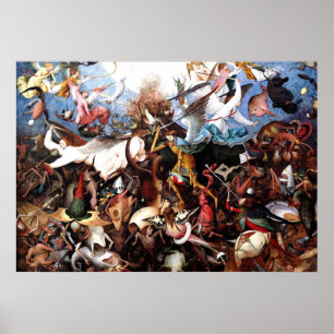 Pieter Bruegels "Der Fall der Rebellengel" Poster