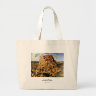 Pieter Bruegels "Der Turm von Babel" (ca. 1563) Jumbo Stoffbeutel