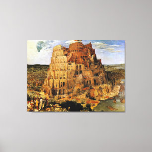Pieter Bruegels "Der Turm von Babel" (ca. 1563) Leinwanddruck
