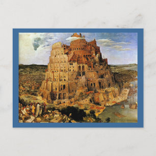 Pieter Bruegels "Der Turm von Babel" (ca. 1563) Postkarte