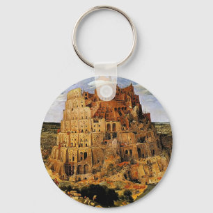 Pieter Bruegels "Der Turm von Babel" (ca. 1563) Schlüsselanhänger