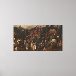Pieter Bruegel's The Wine of Saint Martin's Day Leinwanddruck