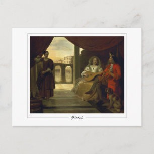 Pieter de Hooch #17 - Carte postale d'art fin