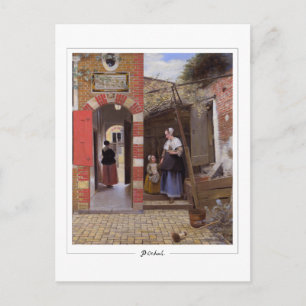 Pieter de Hooch #7 - Carte postale d'art fin