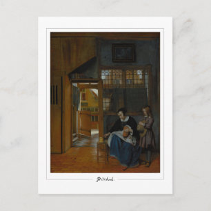 Pieter de Hooch #8 - Kunstpostkarte Postkarte