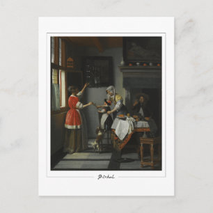 Pieter de Hooch #9 - Carte postale d'art fin
