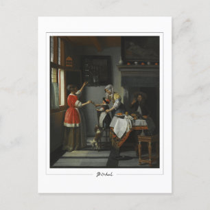 Pieter de Hooch #9 - Fine Art Postcard Postkarte