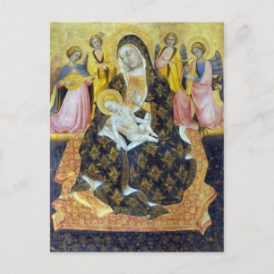 Pietro di Domenico da Montepulciano Madonna Postkarte