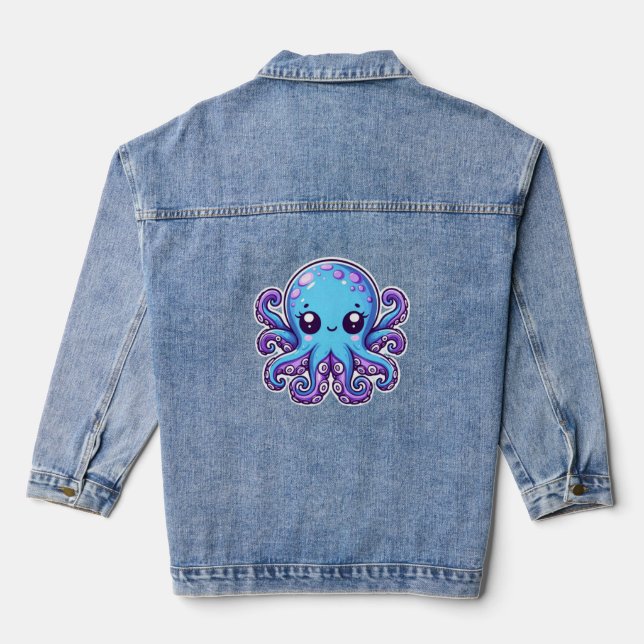 Pieuvre bleue mignonne (Verso)