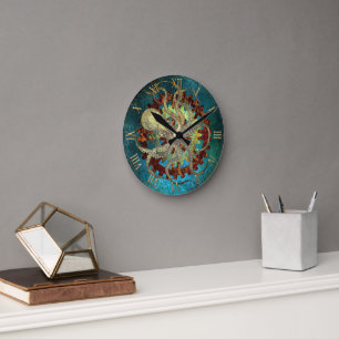 Pieuvre en vapeur et engrenages à horloge