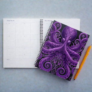 Pieuvre violette Kraken Steampunk victorien