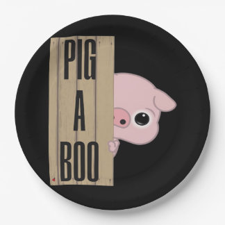 Pig A Boo Fence Pappteller