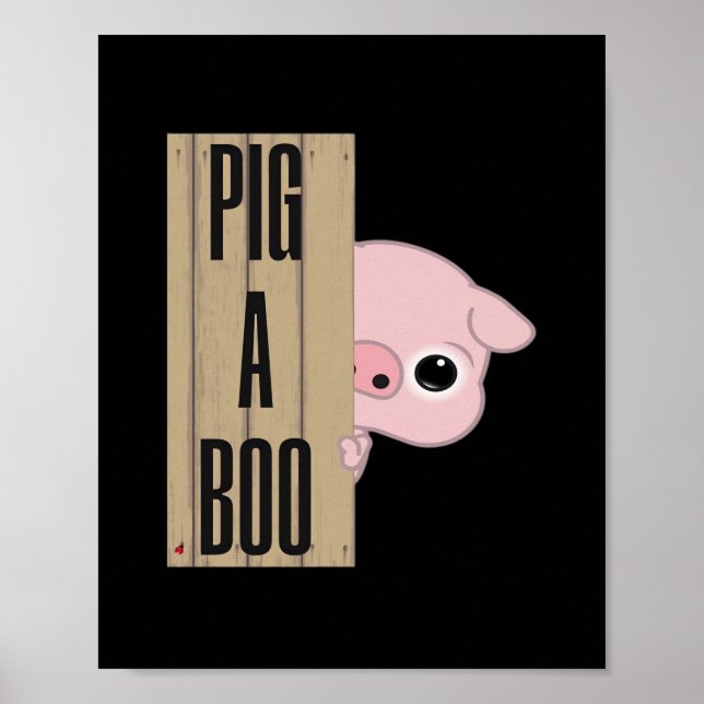 Pig A Boo Fence Poster (Vorne)
