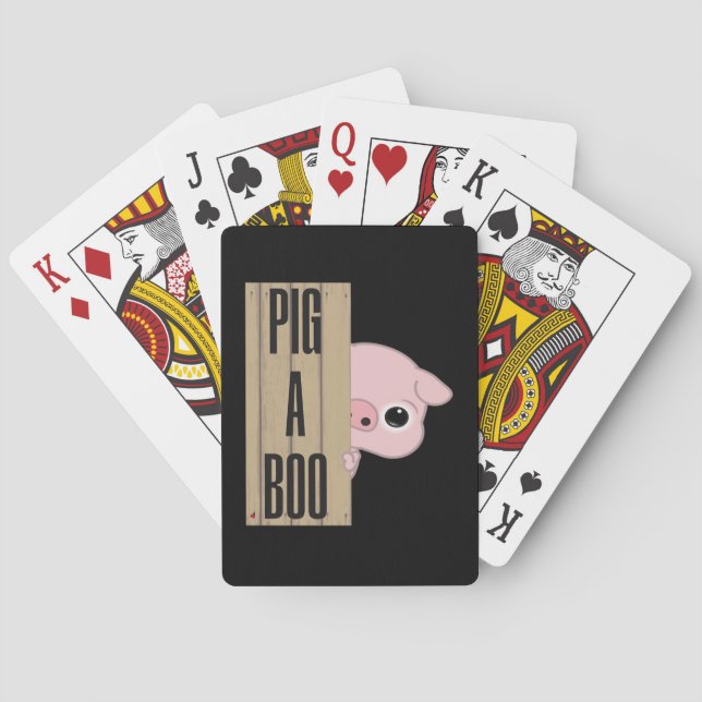 Pig A Boo Fence Spielkarten (Rückseite)