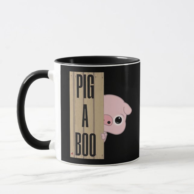 Pig A Boo Fence Tasse (Links)