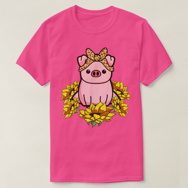 Pig Bandana Sonnenblume 4396 T-Shirt (Design vorne)