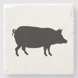 Pig Bauernhof Marble Stone Untersetzer