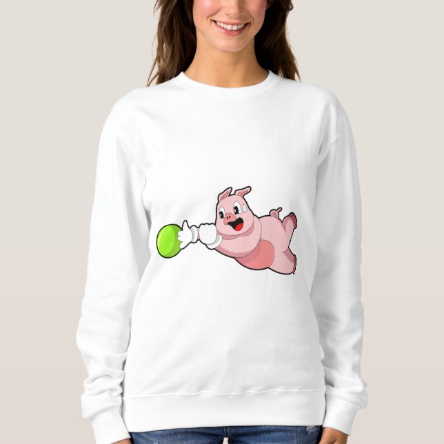 Pig Bowling Bowling Sweatshirt (Vorderseite)